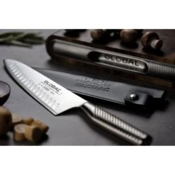 Global Forged GF-99 Global GF Cook's Knife Fluted 20.5cm Blade -Edge Knife Pro Store global forged gf 99 global gf cooks knife fluted 20 5cm blade p1255 12187 image