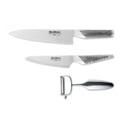 Global G-23680 3 Pce Boxed Knife & Peeler Set