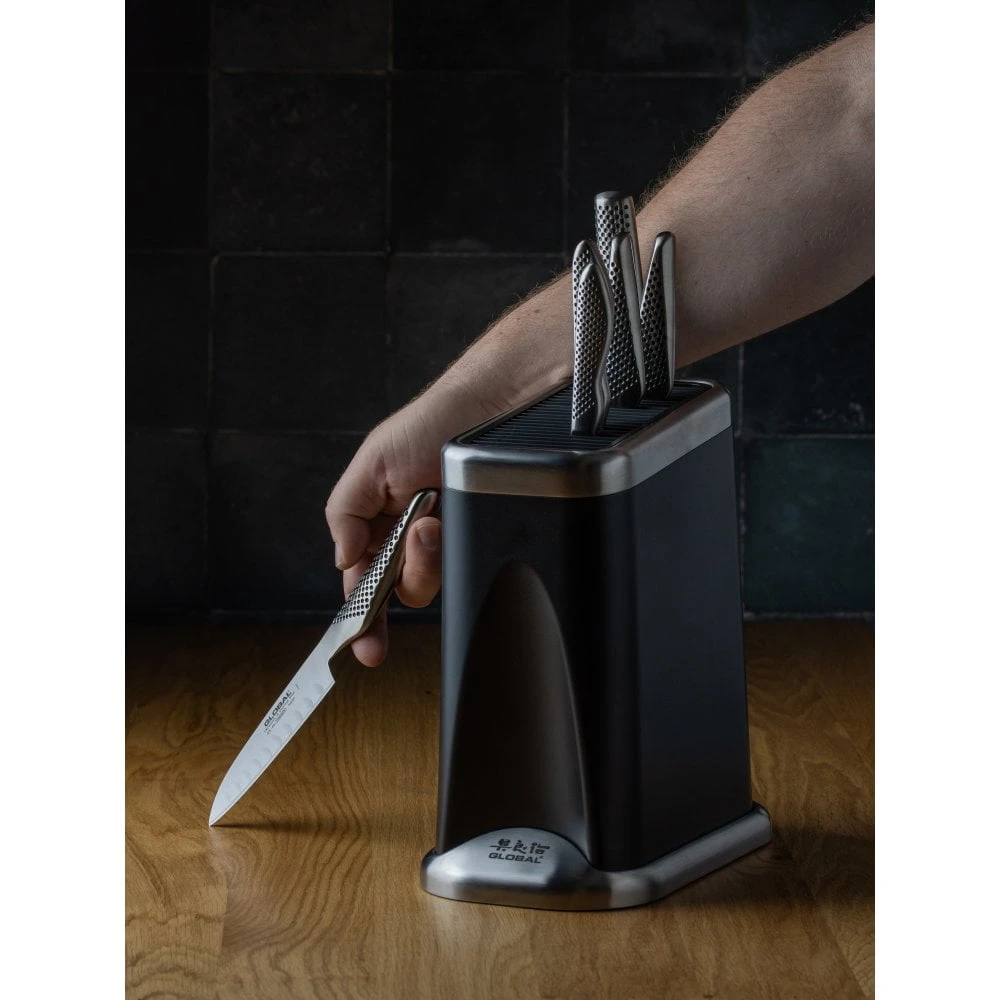 Global G-FIRE7B Fire-Hi 7 Piece Knife Block Set 6 Global G-FIRE7B Fire-Hi 7 Piece Knife Block Set - Image 6