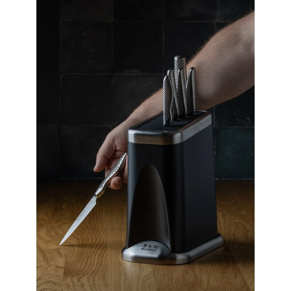 Global G-FIRE7B Fire-Hi 7 Piece Knife Block Set 7 Global G-FIRE7B Fire-Hi 7 Piece Knife Block Set - Image 7