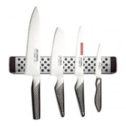 Global Knife Sets G-251138/M30 5 Piece Knife Set With Magnetic Rack