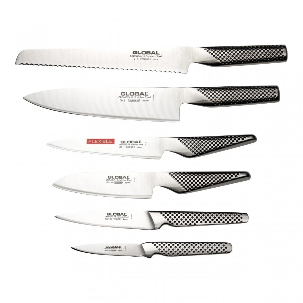 Global Knife Sets G-836KB/IA Global 7 Pce Knife Block Set 2 Global Knife Sets G-836KB/IA Global 7 Pce Knife Block Set - Image 2