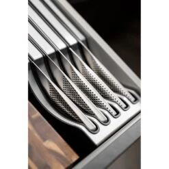 Global Knife Sets G-88/239511 Global 5 Piece Kitchen Knife Set With Storage Dock -Edge Knife Pro Store global knife sets g 88 239511 global 5 piece kitchen knife set with storage dock p2025 11218 image