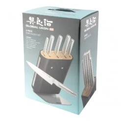 Global Ukon GU-656/6B Ukon 6pce Knife Block Set -Edge Knife Pro Store global ukon gu 656 6b ukon 6pce knife block set p1669 9267 image