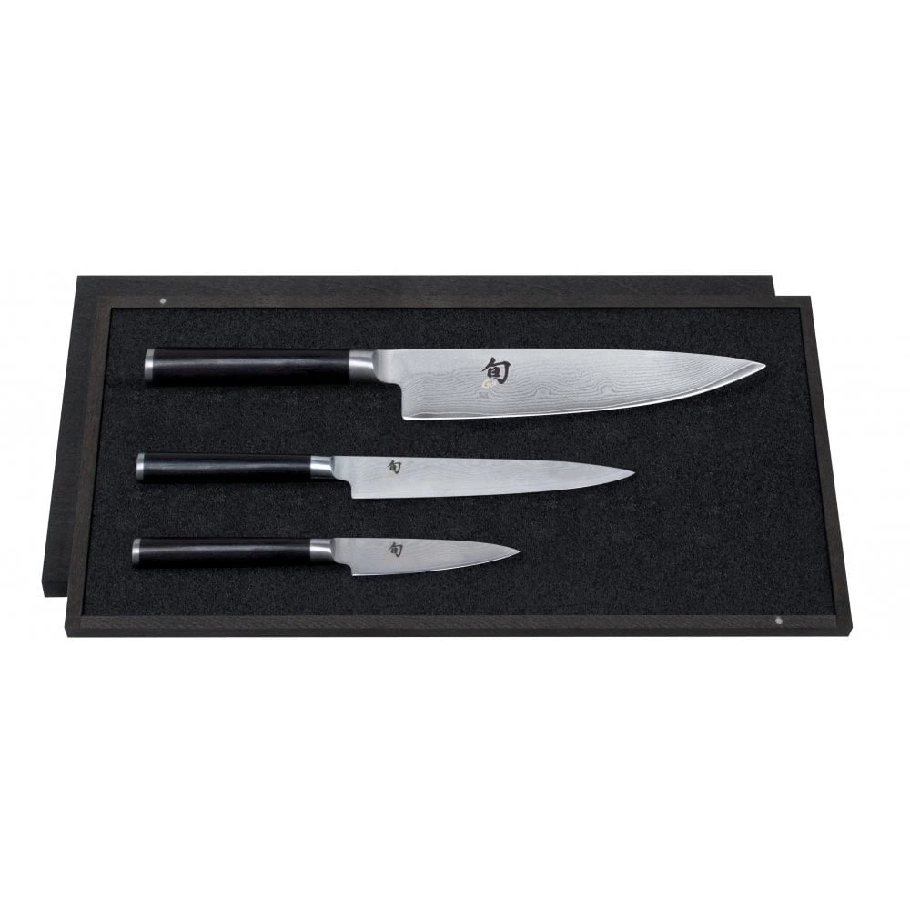 KAI Shun Classic DMS-300 Kai Shun 3 Piece Knife Set 1 KAI Shun Classic DMS-300 Kai Shun 3 Piece Knife Set