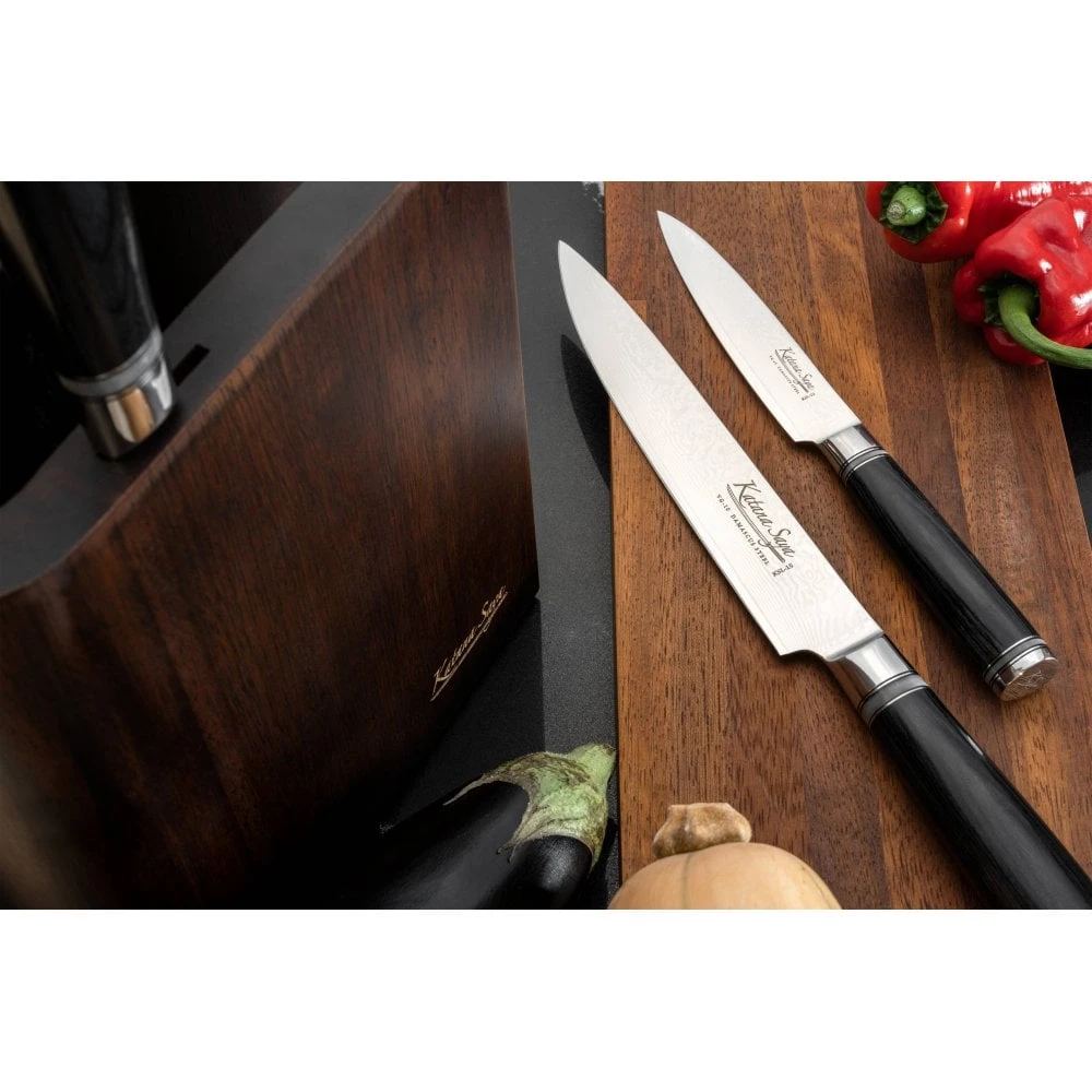 Katana Saya Pakkawood Katana Saya Pakkawood 6 Piece Knife Block Set 6 Katana Saya Pakkawood Katana Saya Pakkawood 6 Piece Knife Block Set - Image 6