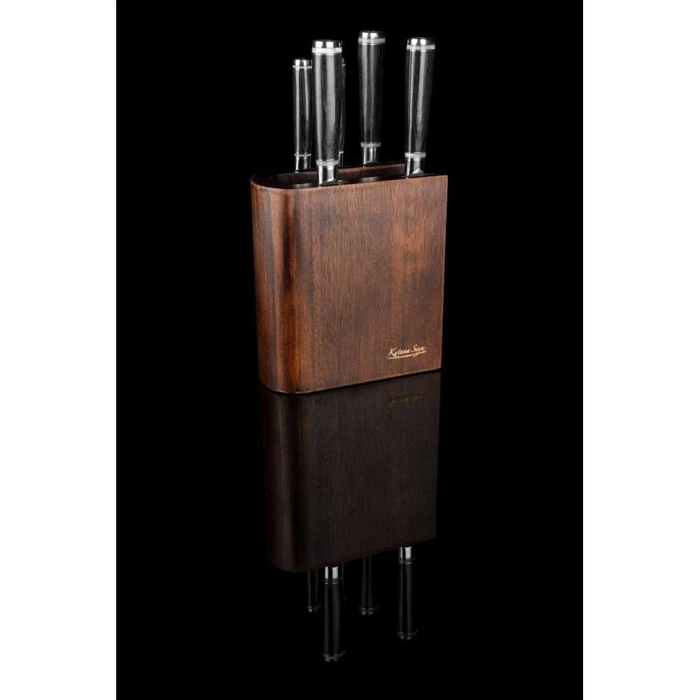 Katana Saya Pakkawood Katana Saya Pakkawood 6 Piece Knife Block Set 8 Katana Saya Pakkawood Katana Saya Pakkawood 6 Piece Knife Block Set - Image 8