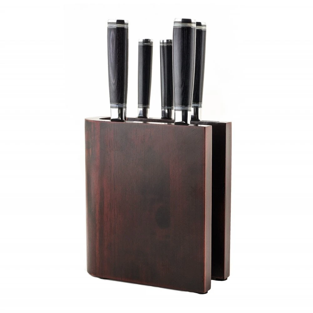 Katana Saya Pakkawood Katana Saya Pakkawood 6 Piece Knife Block Set 1 Katana Saya Pakkawood Katana Saya Pakkawood 6 Piece Knife Block Set
