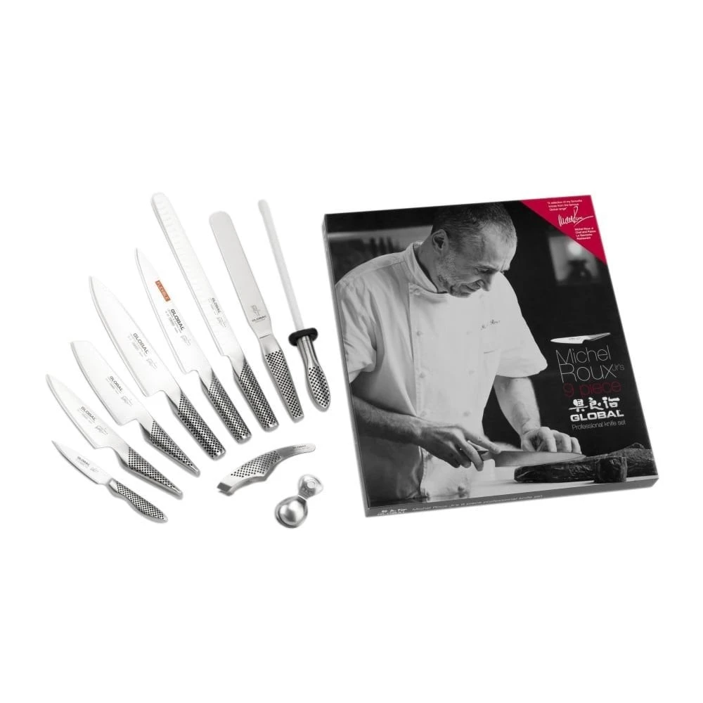Michel Roux Jnr Global 9 Piece Michel Roux Kitchen Knife Set 1 Michel Roux Jnr Global 9 Piece Michel Roux Kitchen Knife Set