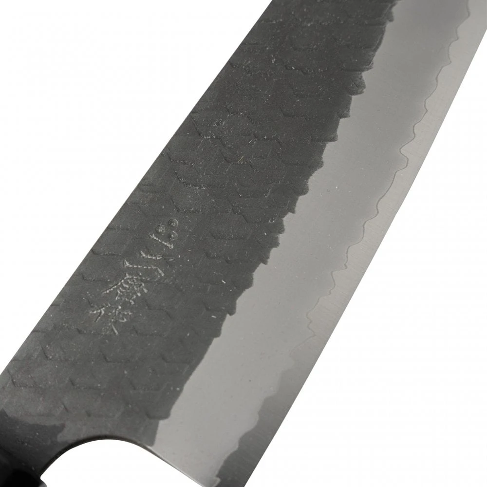 Nigara Hamono Nigara Hamono SG2 Kurouchi Tsuchime 18cm Santoku 2 Nigara Hamono Nigara Hamono SG2 Kurouchi Tsuchime 18cm Santoku - Image 2
