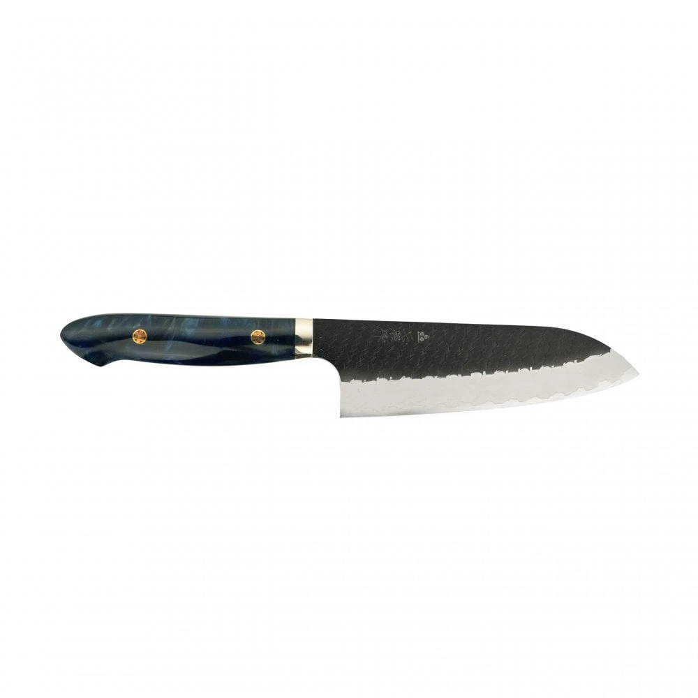 Nigara Hamono Nigara Hamono SG2 Kurouchi Tsuchme Santoku 180 - Custom Western Handle 1 Nigara Hamono Nigara Hamono SG2 Kurouchi Tsuchme Santoku 180 - Custom Western Handle