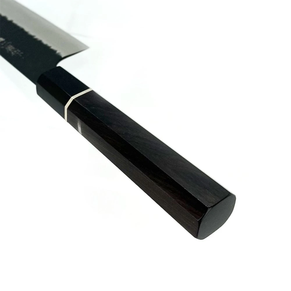 Nigara Hamono NIGH-02/T-ES Nigara Hamono SG2 Kurouchi Tsuchime 18cm Santoku 3 Nigara Hamono NIGH-02/T-ES Nigara Hamono SG2 Kurouchi Tsuchime 18cm Santoku - Image 3