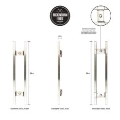 Rockingham Forge 12" Magnetic Stainless Steel Knife Rack With 6 Utensil Hooks And Wall Fixings -Edge Knife Pro Store rockingham forge 12 magnetic stainless steel knife rack with 6 utensil hooks and wall fixings p998 4467 image