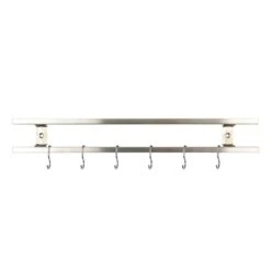 Rockingham Forge 18" Magnetic Stainless Steel Knife Rack With 6 Utensil Hooks And Wall Fixings -Edge Knife Pro Store rockingham forge 18 magnetic stainless steel knife rack with 6 utensil hooks and wall fixings p999 4471 image