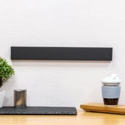 Rockingham Forge 45cm Magnetic Rubber Wood Knife Rack With Wall Fixings, Cherry Black -Edge Knife Pro Store rockingham forge 45cm magnetic rubber wood knife rack with wall fixings cherry black p995 4460 image