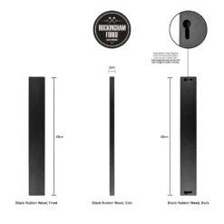 Rockingham Forge 45cm Magnetic Rubber Wood Knife Rack With Wall Fixings, Cherry Black -Edge Knife Pro Store rockingham forge 45cm magnetic rubber wood knife rack with wall fixings cherry black p995 4461 image