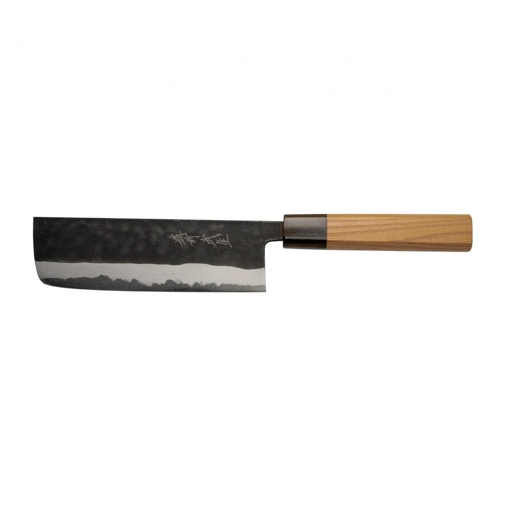 Shiro Kamo Shiro Kamo Aogami Black Kurouchi 16.5 Vegetable Knife 1 Shiro Kamo Shiro Kamo Aogami Black Kurouchi 16.5 Vegetable Knife