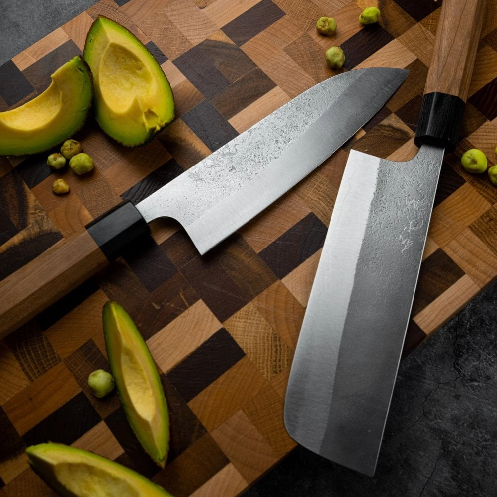 Yoshimi Kato 16.5cm Santoku Knife Aogami Super 4 Yoshimi Kato 16.5cm Santoku Knife Aogami Super - Image 4
